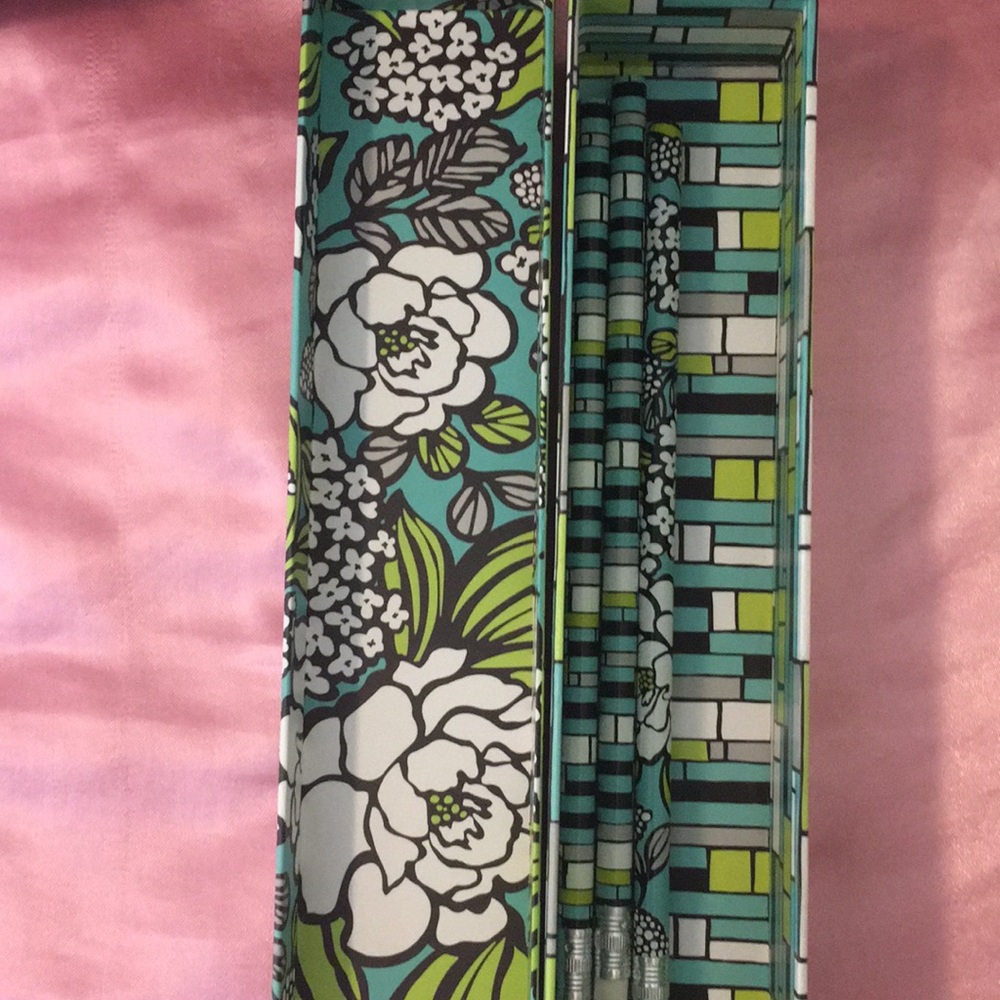 Vera Bradley pencils and box